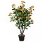 Artificial 3.3'Tree Artificial Camellia Tree Faux Plant for Indoor & Outdoor